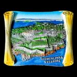 Reisesouvenir-Magnet von der Insel Suomenlinna in Helsinki, Finnland