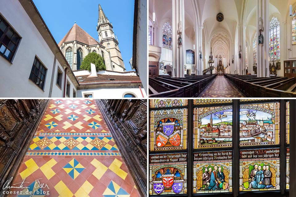 Stadtpfarrkirche Steyr mit Werndl-Fenster