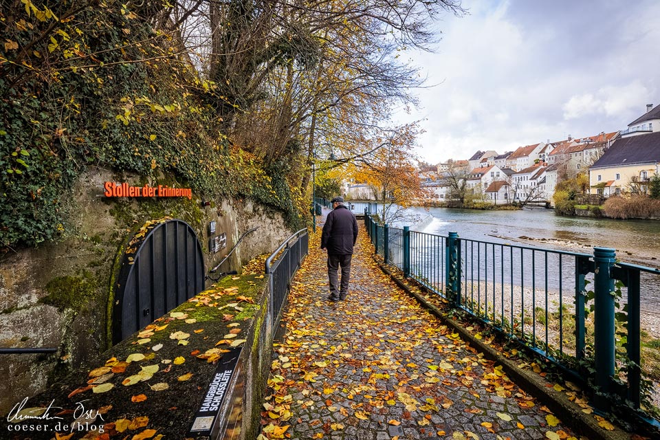 Eingang zum Museum Stollen der Erinnerung in Steyr