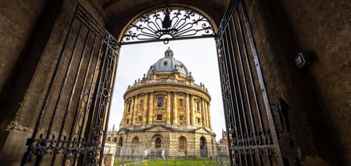 Mittelalterliches Bauwerk Radcliffe Camera in Oxford, Großbritannien