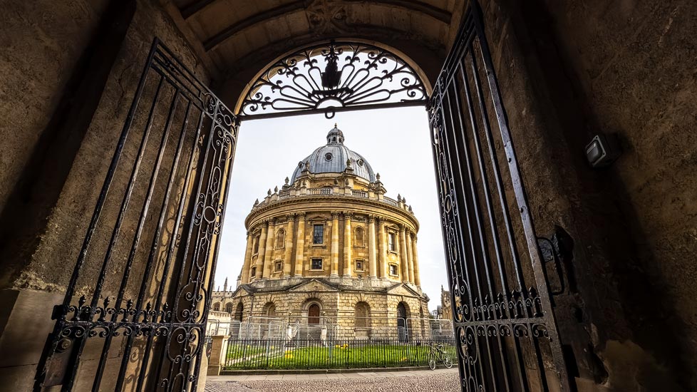Mittelalterliches Bauwerk Radcliffe Camera in Oxford, Großbritannien