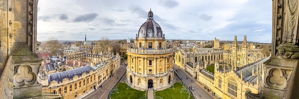 Panorama der Radcliffe Camera in Oxford, Großbritannien