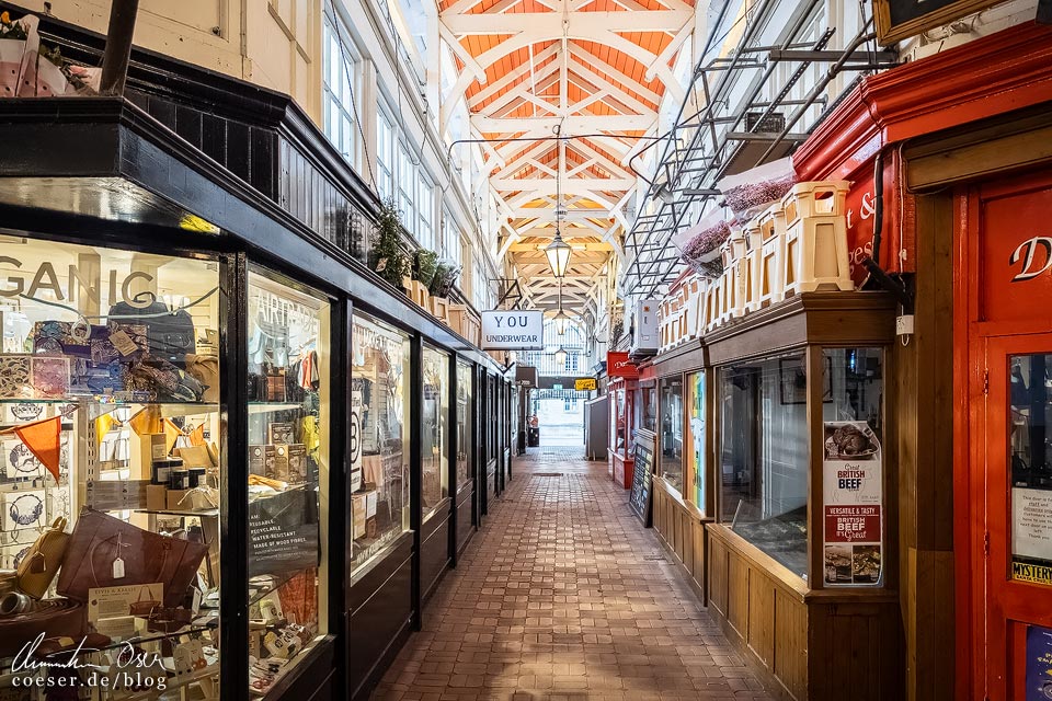 Innenansicht des Covered Market in Oxford