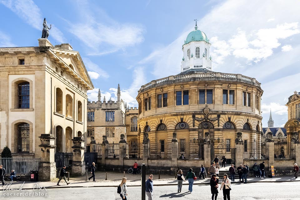 Außenansicht des Sheldonian Theatre in Oxford