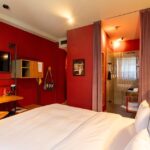 Doppelzimmer Medium (Themenwelt Afrika) im 25hours Hotel The Trip in Frankfurt am Main