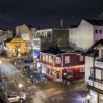 Ausblick von der Dachterrasse des Loft – HI Eco Hostel & Bar in Reykjavik