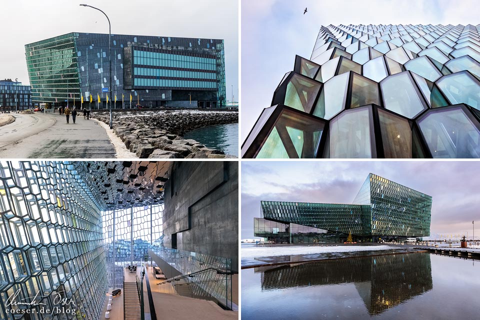 Das Konzerthaus Harpa in Reykjavik