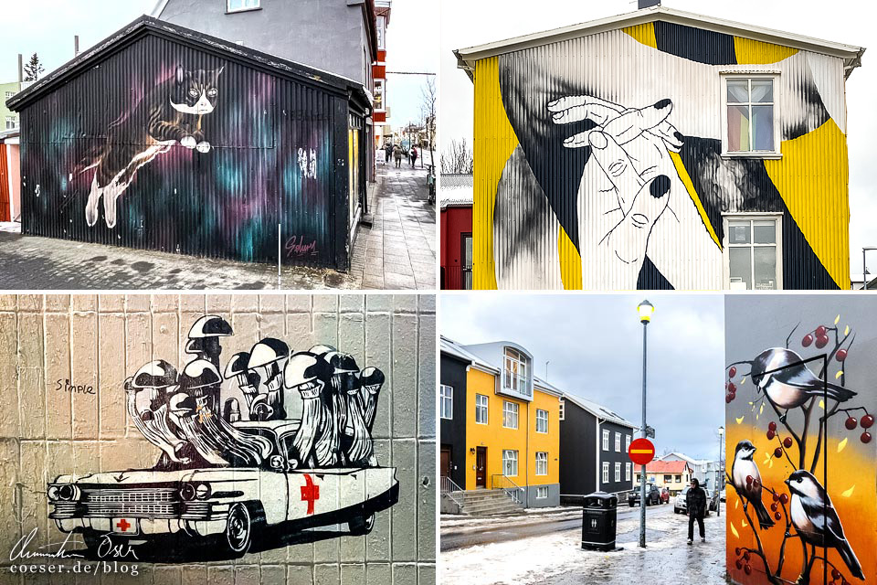 Grafitti, Straßenkunst und Murals in Reykjavik
