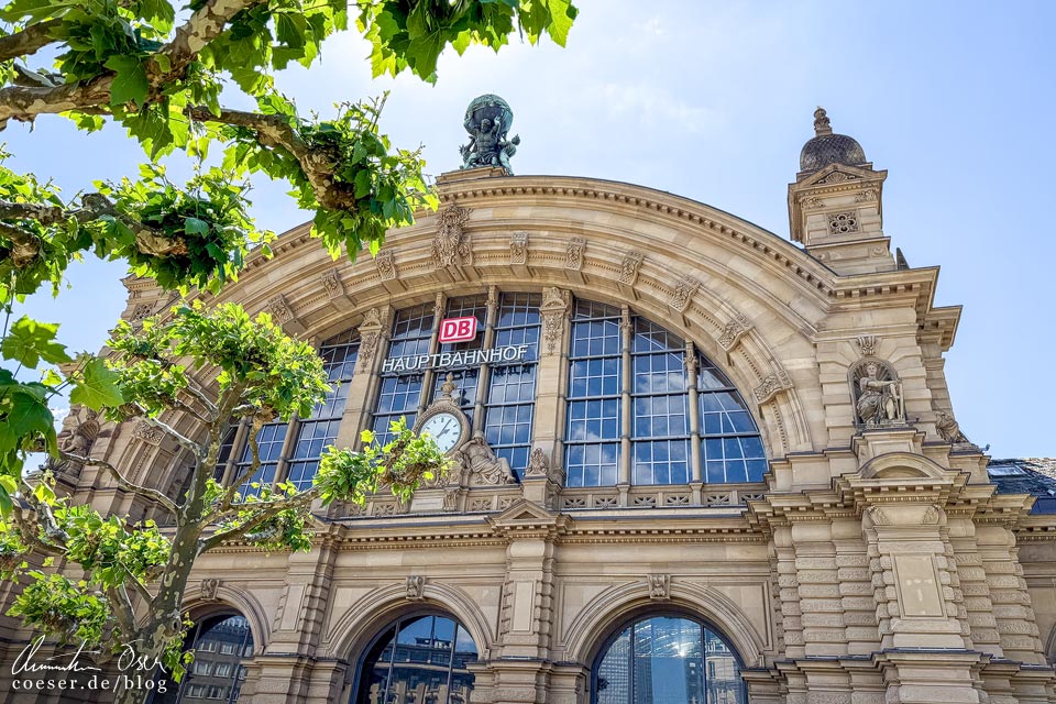 Außenansicht des Hauptbahnhof Frankfurt