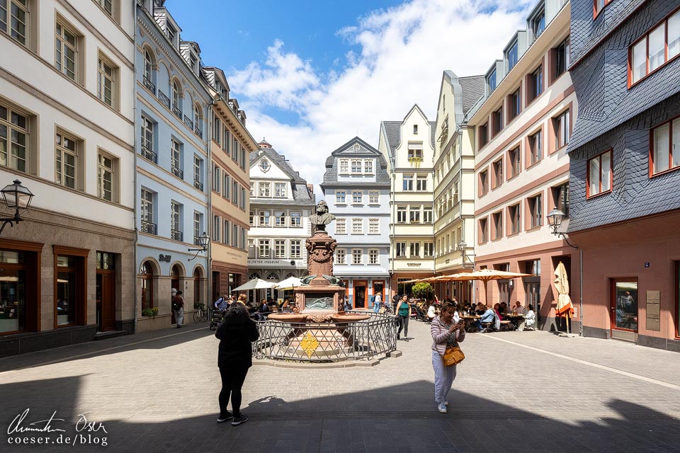 Wiederaufgebauter historischer Hühnermarkt in Frankfurt am Main