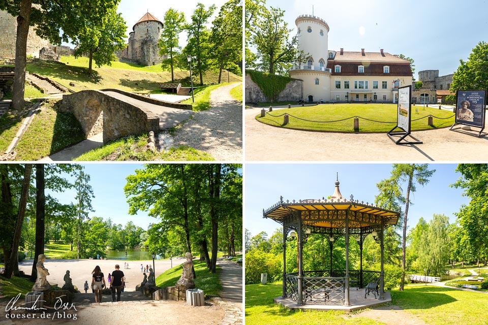Schwertbrüderordensburg Wenden, Neues Schloss und Schlosspark in Cesis, Lettland
