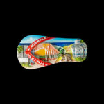Reisesouvenir-Magnet aus Jürmala, Lettland
