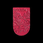 Reisesouvenir-Magnet aus Sigulda, Lettland
