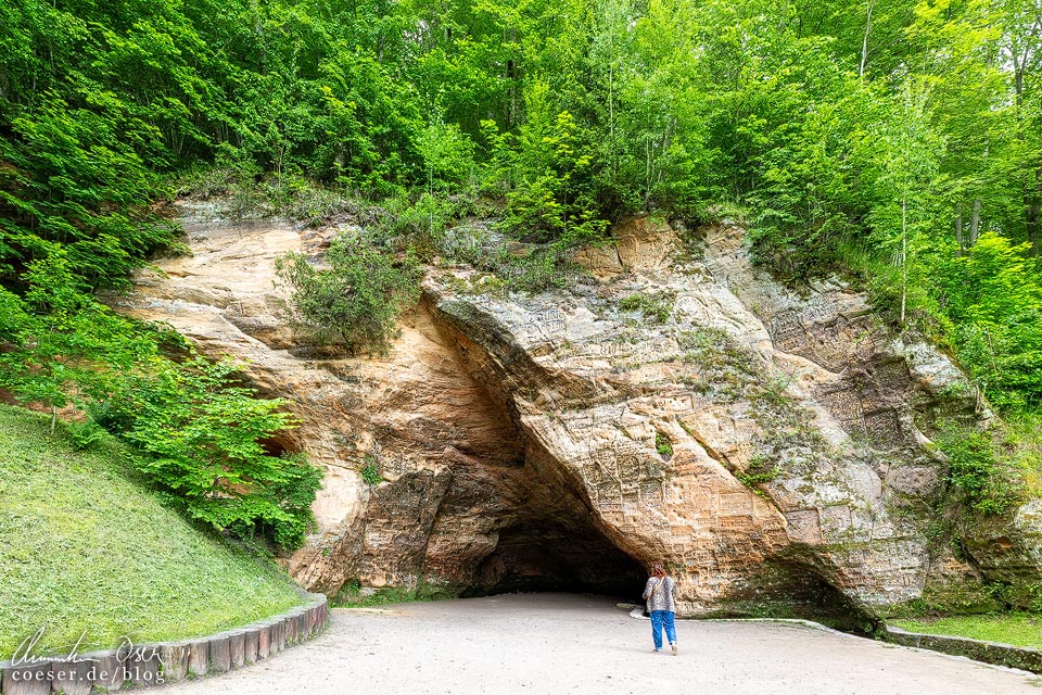 Die Gutmannshöhle in Sigulda, Lettland