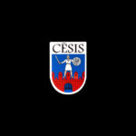 Reisesouvenir-Sticker aus Cesis, Lettland