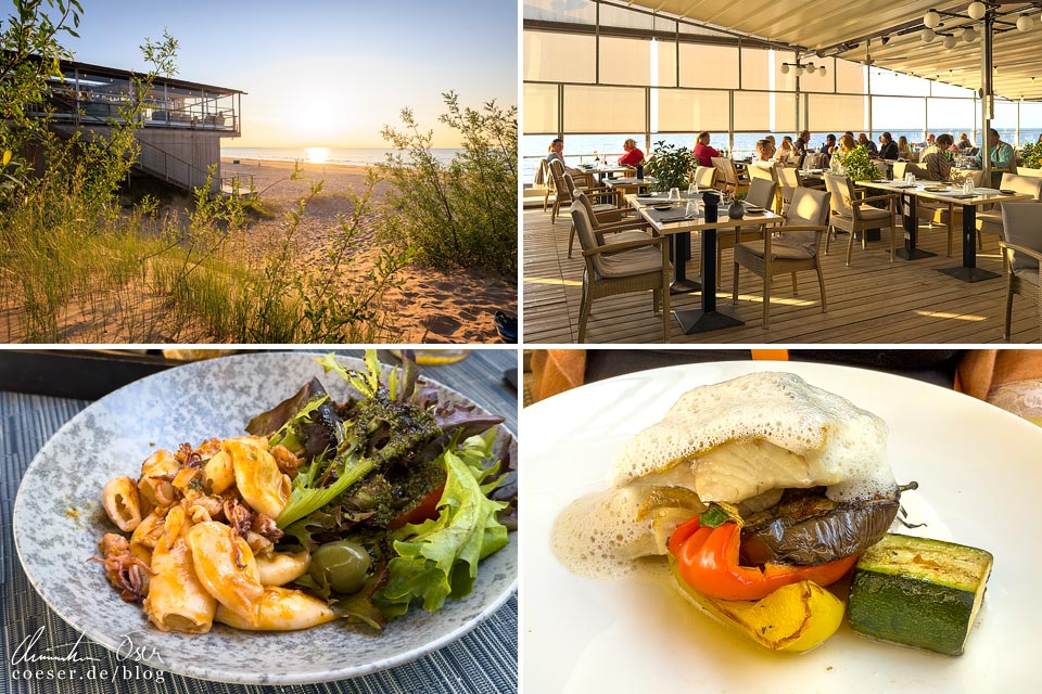 Essen und Eindrücke aus dem 36.line Grill Restaurant in Jürmala, Lettland
