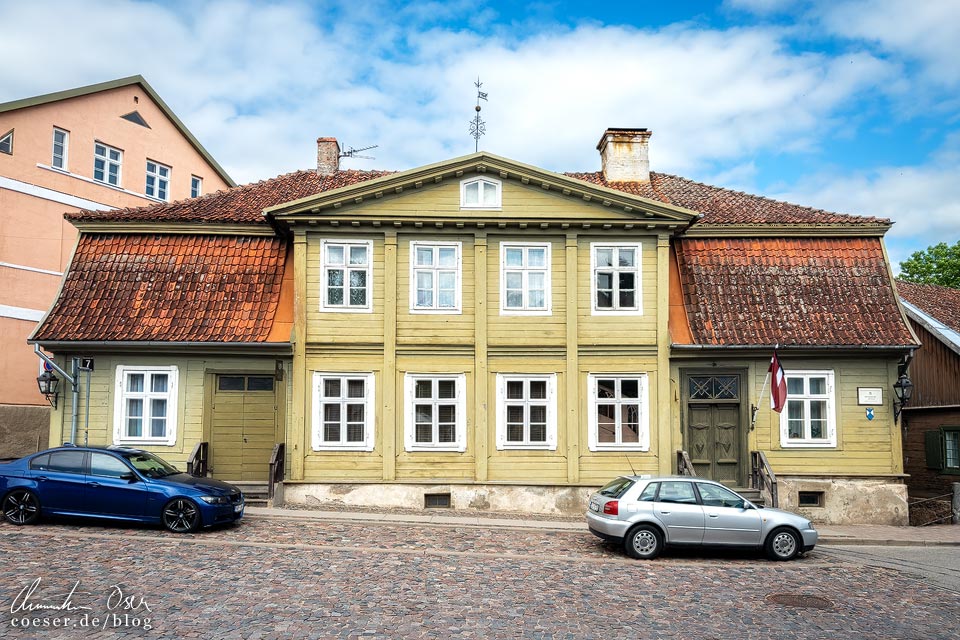 Ältestes Haus der Provinz Kurzeme von 1670 in Kuldiga, Lettland