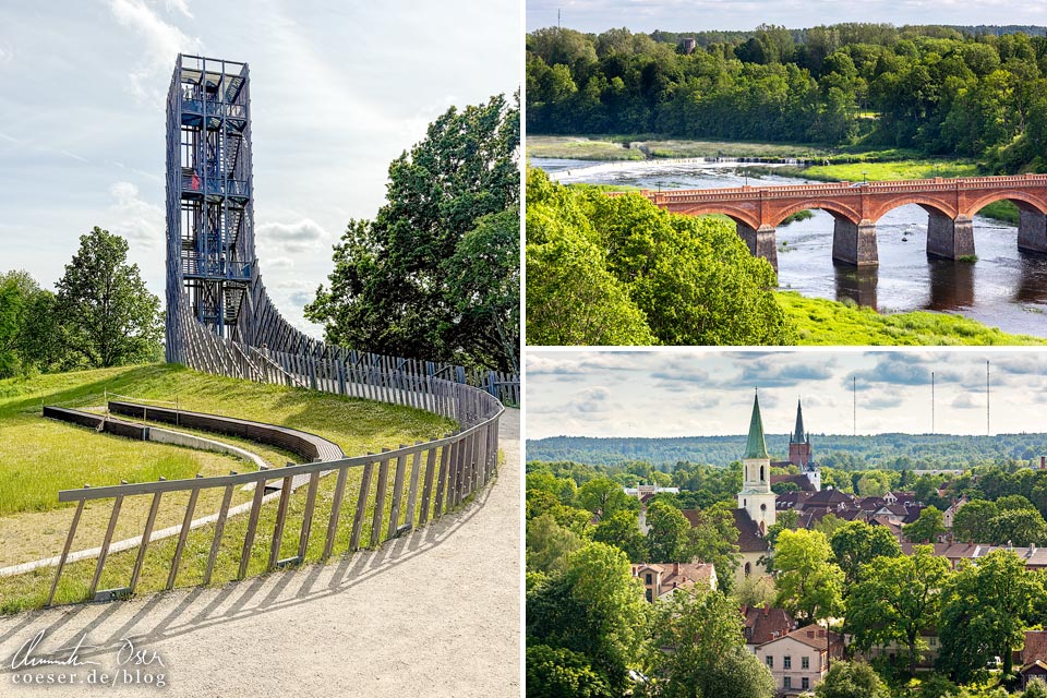 Aussichtsturm Kuldīgas skatu tornis in Kuldiga, Lettland