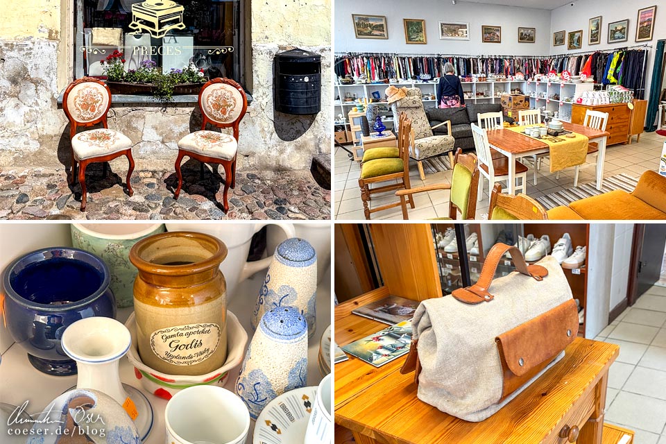 Shops für Handwerk und Souvenirs in Kuldiga, Lettland