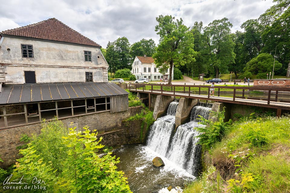 Alekšupīte, höchster Wasserfall Lettlands in Kuldiga