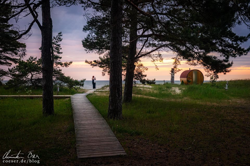 Dämmerung vor Sonnenaufgang am Kap Kolka, Lettland