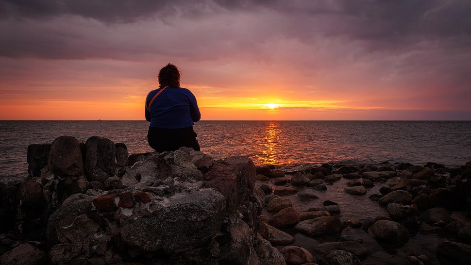 Sonnenaufgang in Kap Kolka, Lettland