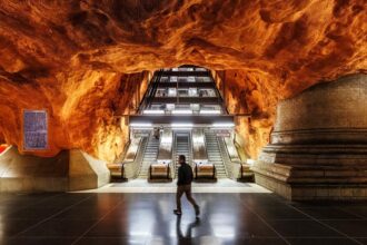 Metro-Station Rådhuset in Stockholm, Schweden