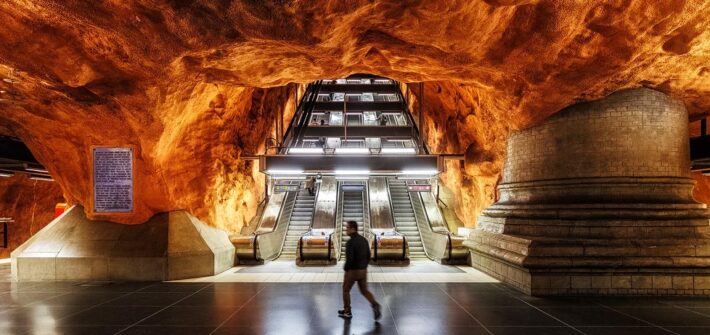 Metro-Station Rådhuset in Stockholm, Schweden