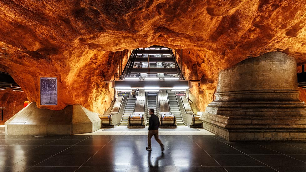 Metro-Station Rådhuset in Stockholm, Schweden