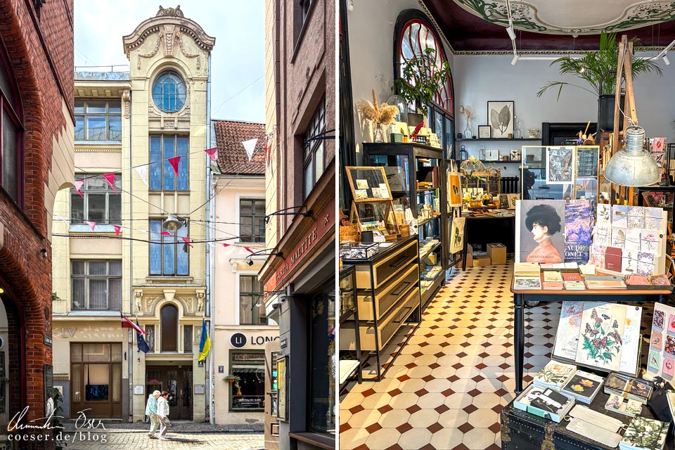 Jugendstilhaus und Kreativshop in Riga, Lettland