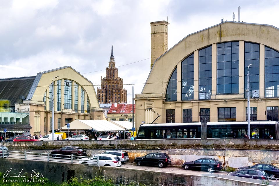 Außenansicht des Zentralmarkts in Riga, Lettland