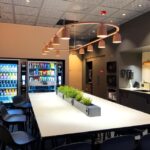 Aufenthaltsbereich und Küchenzeile im Hotel Citybox Oslo