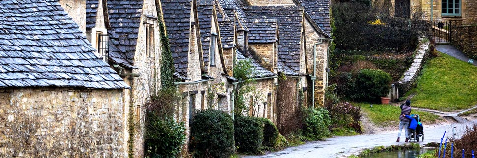 Arlington Row in Bibury in den Cotswolds