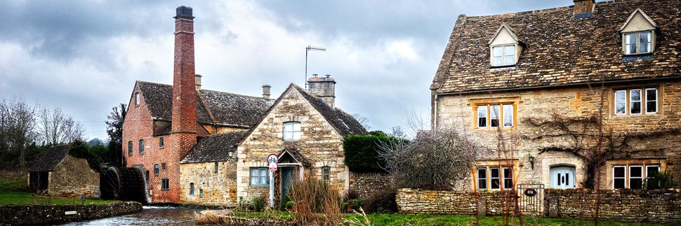 Ortsansicht von Lower Slaughter, Cotswolds