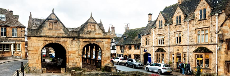 Stadtansicht von Chipping Camden in den Cotswolds