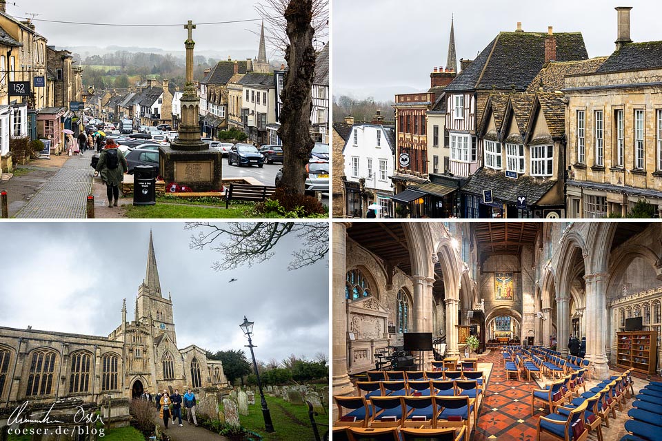Fotos aus Burford, Cotswolds: High Street, Burford War Memorial, St John the Baptist Church