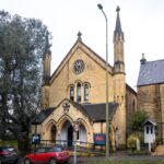 Außenansicht des Apartments in einer ehemaligen Kirche in Chipping Norton, Cotswolds