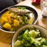 Pan fried Cornish Mackeral im The Chequers Pub in Chipping Norton, Cotswolds