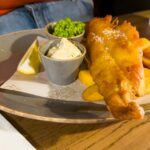 Fish & Chips im The Porch House Pubs in Stow-on-the-Wold, Cotswolds