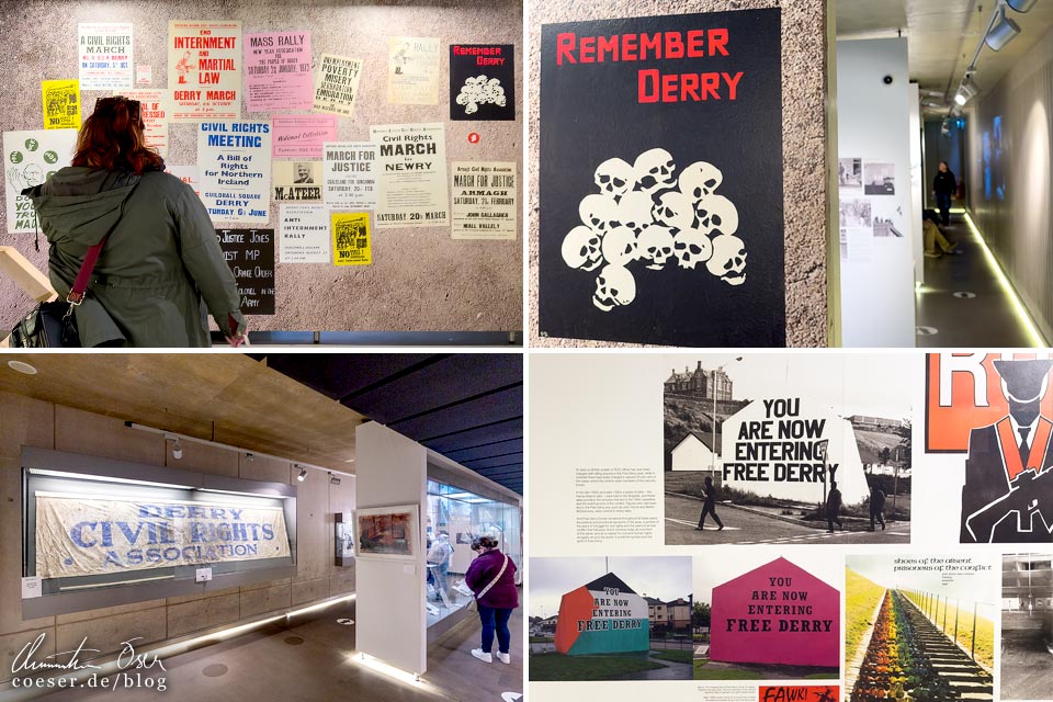 Das Museum of Free Derry in Derry/Londonderry, Nordirland