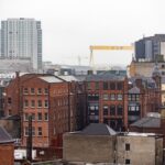 Aussicht vom Doppelzimmer im Hotel ibis Belfast City Centre in Belfast, Nordirland