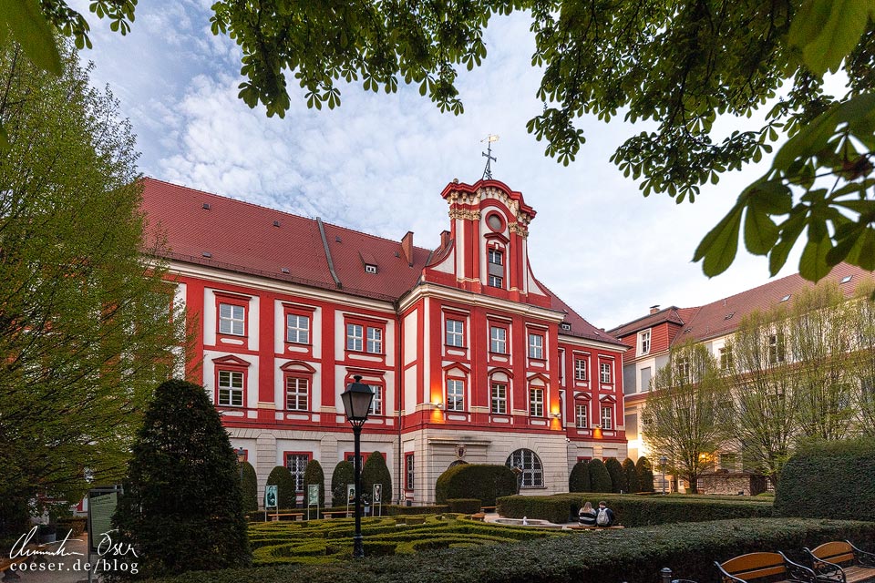 Innenhof des Ossolineum in Breslau/Wrocław, Polen