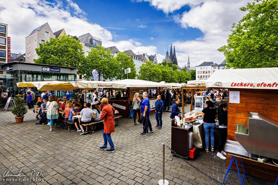 Der Heumarkt in der Kölner Altstadt