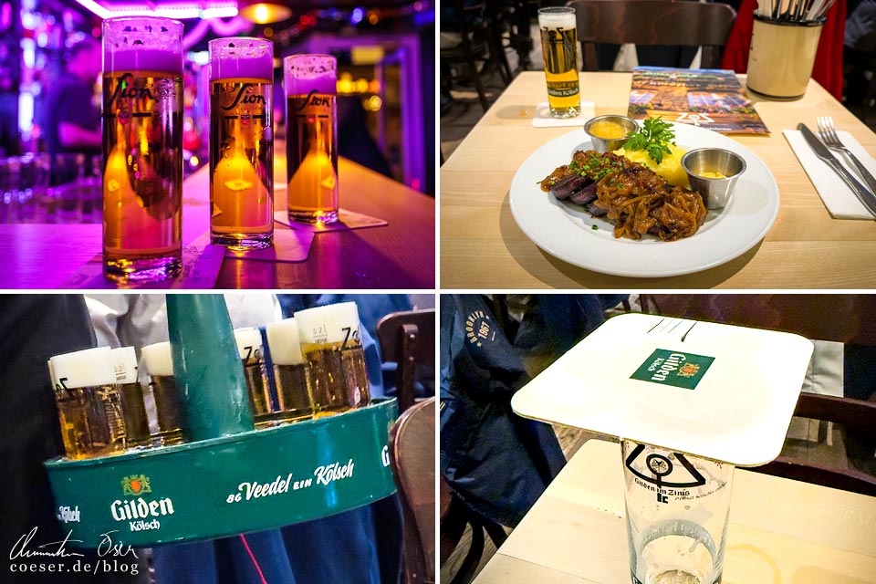 Kölsch, Stange, Köbbes, Kranz, Bierdeckel, Himmel und Äd in einer Kölner Gaststätte