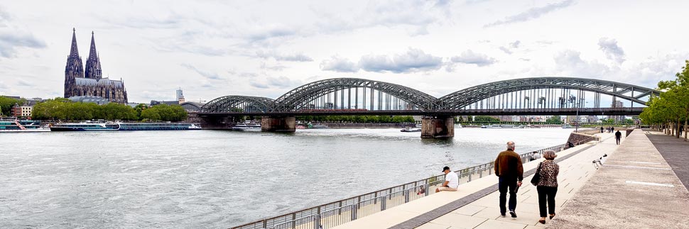 Die Hohenzollernbrücke und der Kölner Dom
