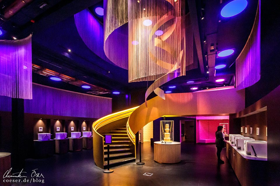Interaktive Erlebnisstation im Museum Chocolate Nation in Antwerpen