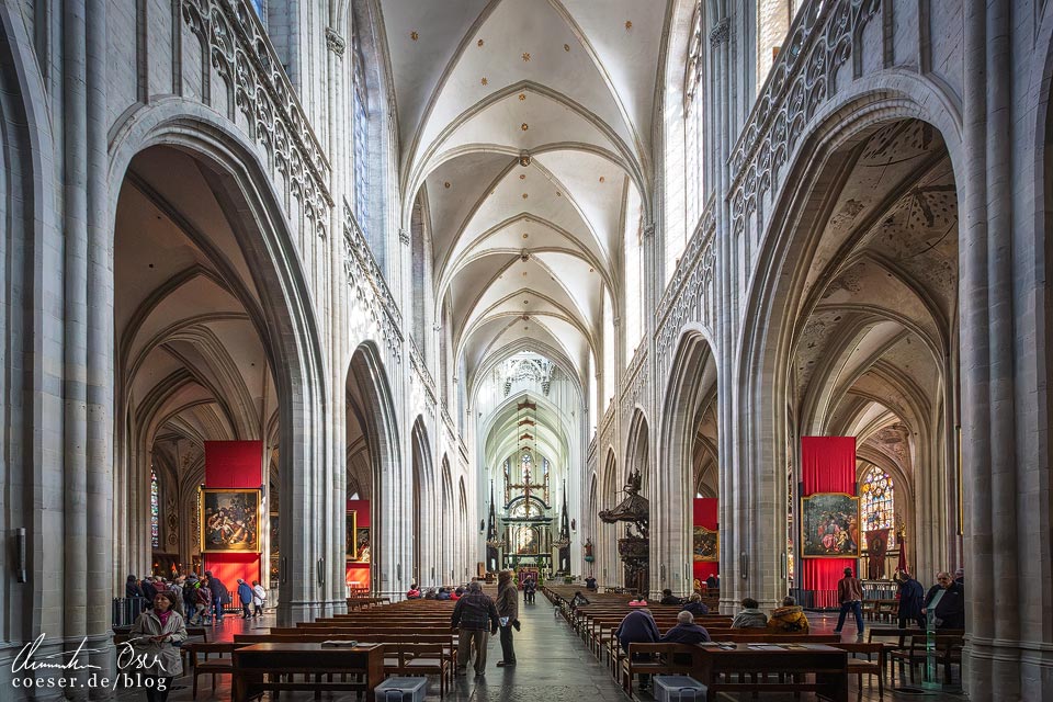 Innenansicht der Liebfrauenkathedrale in Antwerpen