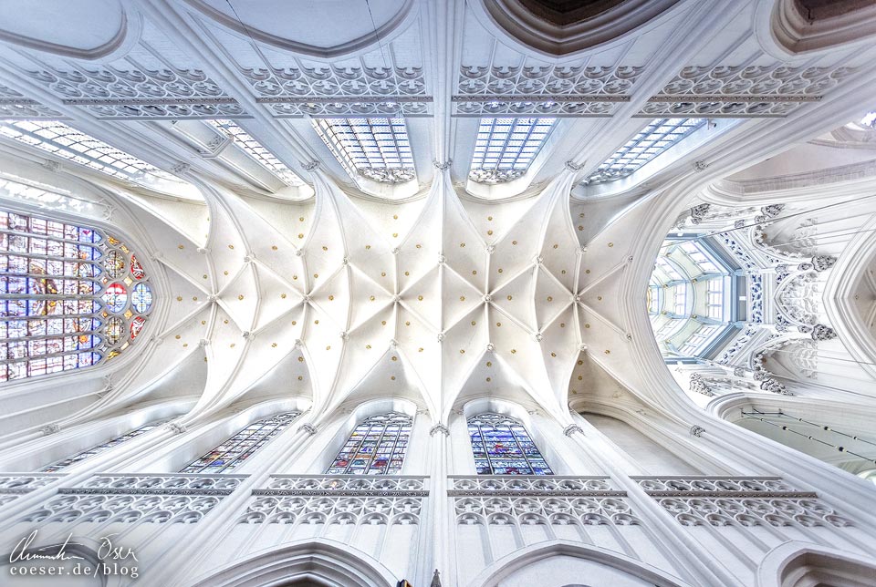 Deckengewölbe in der Liebfrauenkathedrale in Antwerpen