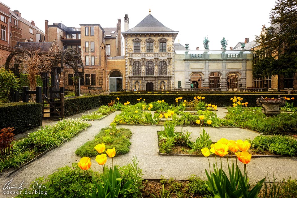 Garten im Rubenshuis in Antwerpen