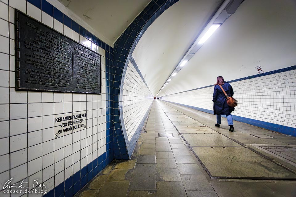 Der Sint-Annatunnel in Antwerpen